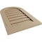 Ekena Millwork Timberthane Knotty Pine Round Top Faux Wood Non-Functional Gable Vent, Primed Tan, 16"W x 30"H GVURRT16X30DKPPR - alternate 2